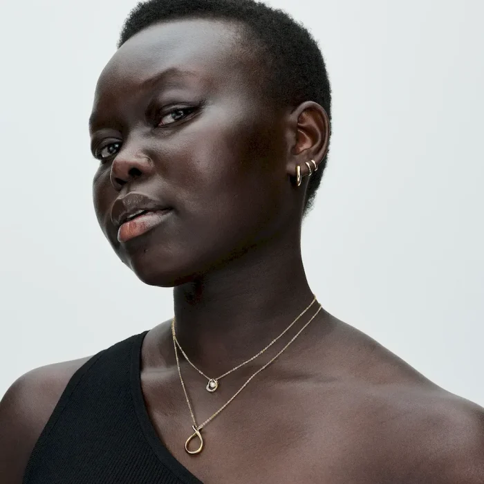 Round Huggie Hoop Earrings - Image 2