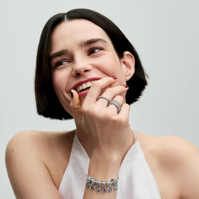 October Eternity Circle Dangle Charm Bracelet Set - Image 8