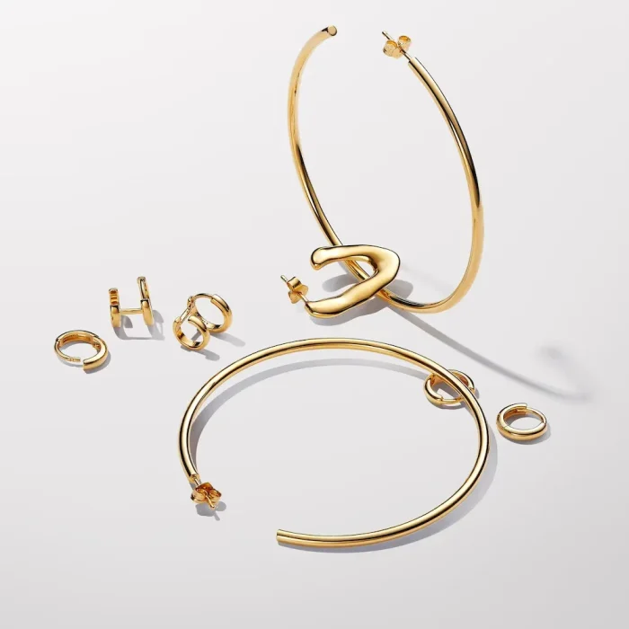 Double Huggie Hoop Earrings - Image 5
