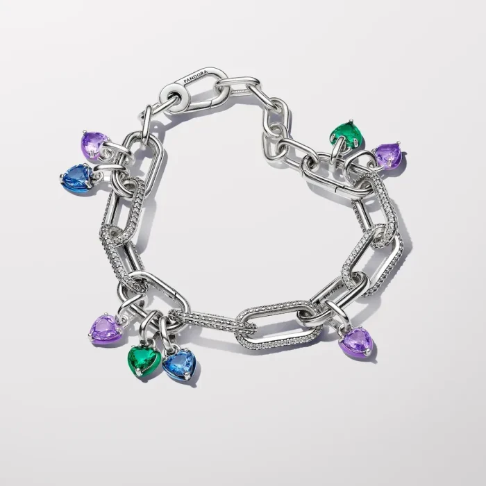 Pandora ME Purple Chakra Heart Mini Dangle Charm - Image 3