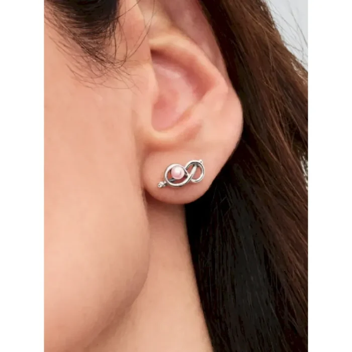 Infinity Knot Stud Earrings - Image 2