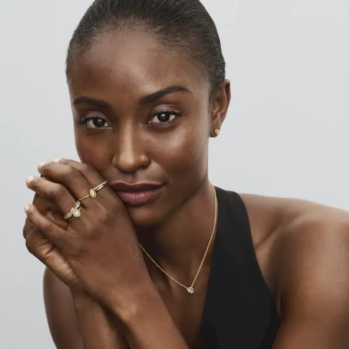 Engravable Heart Halo Ring - Image 4