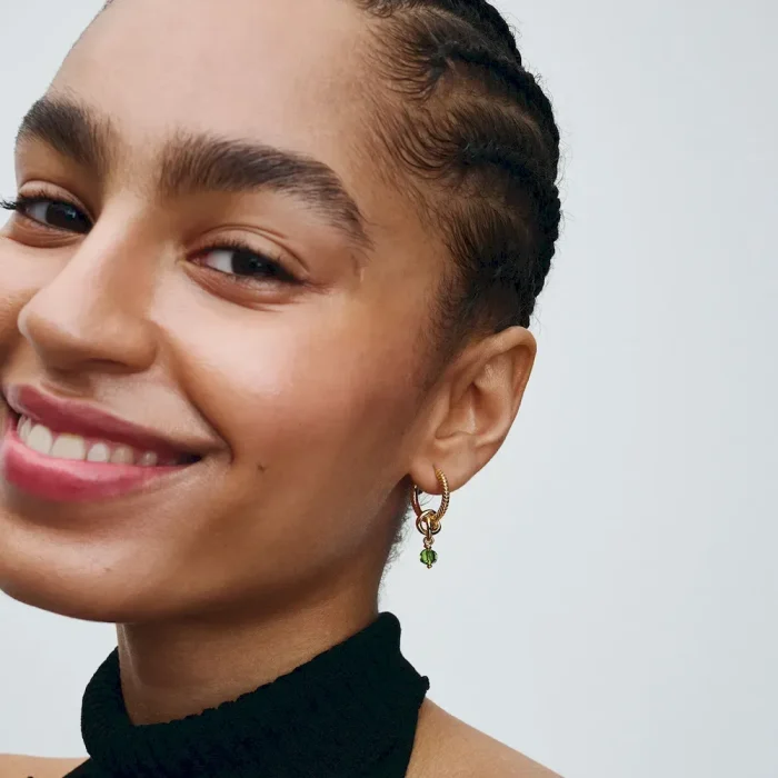 August Eternity Circle Dangle Charm Necklace Set - Image 5