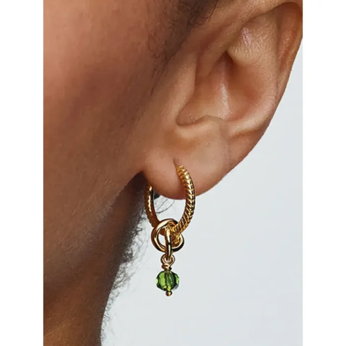 August Eternity Circle Dangle Charm Necklace Set - Image 4