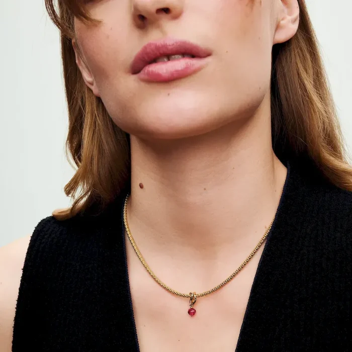 Studded Chain Necklace - Image 4