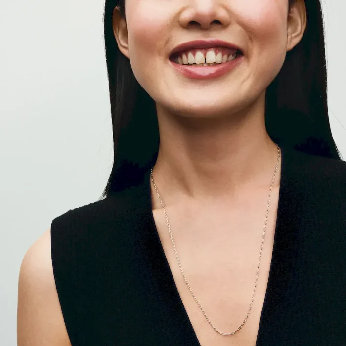 Elongated Link Chain Necklace - Image 3