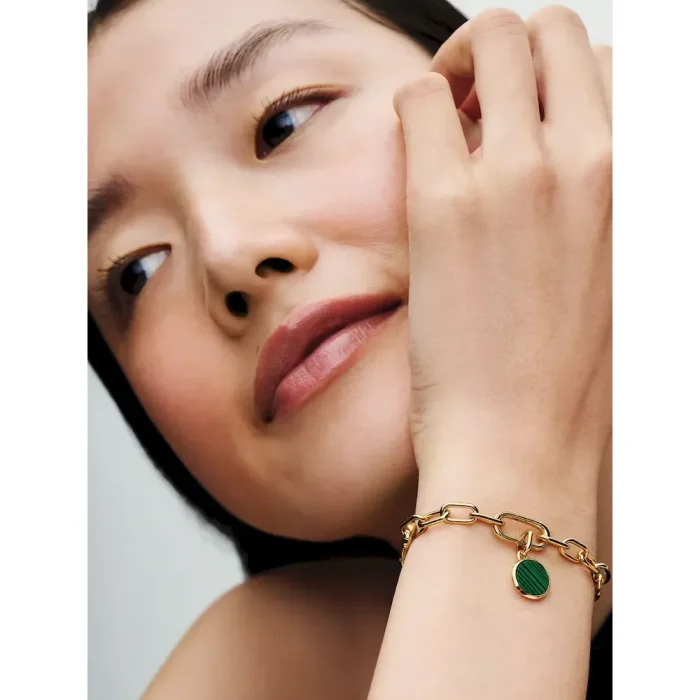 Green Engravable Mini Medallion Charm - Image 3