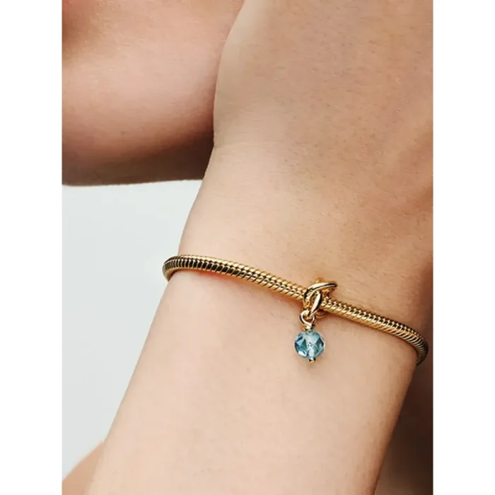 March Engravable Dangle Charm Necklace Set - Image 5