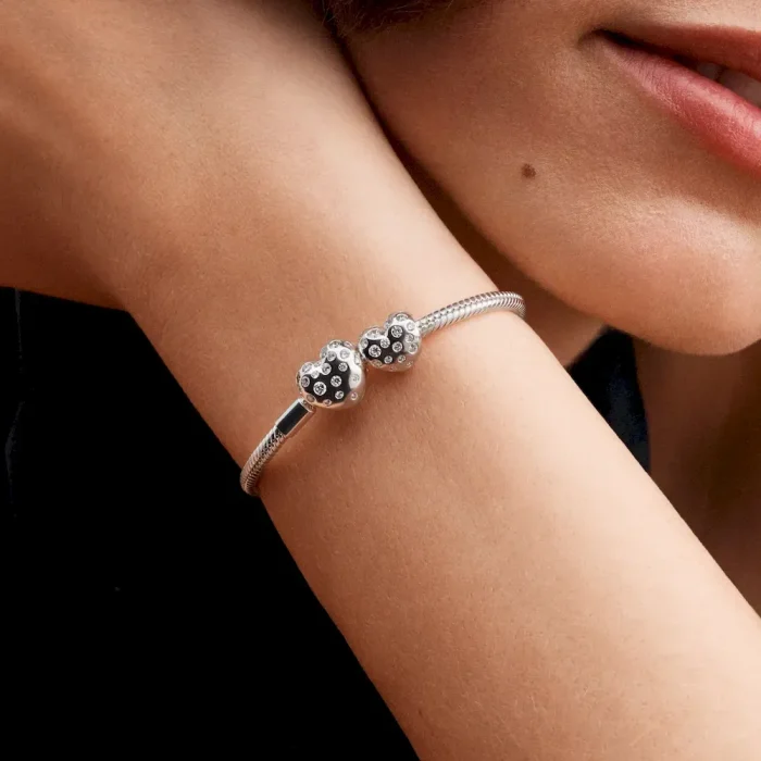 Pandora Sterling Silver Lab-grown Diamond Heart Charm - Image 2