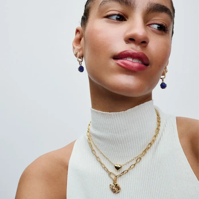 Blue Engravable Mini Medallion Charm - Image 4