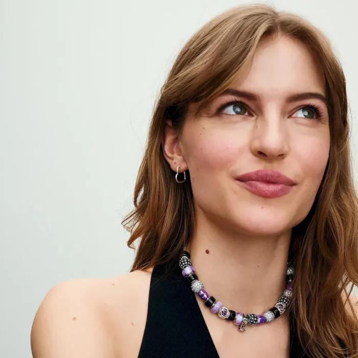 February Purple Eternity Circle Charm - Image 4