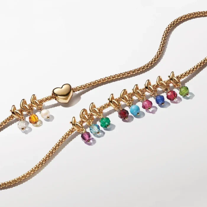 14k Gold Plated December Birthstone Necklace Set - Image 7