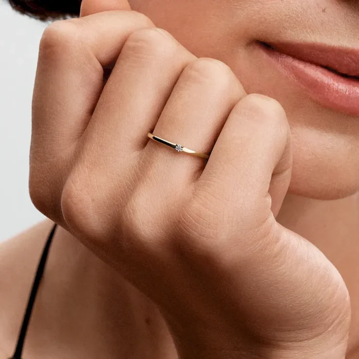 Pandora Era 14k Gold Lab-grown Diamond Single Stone Ring - Image 3