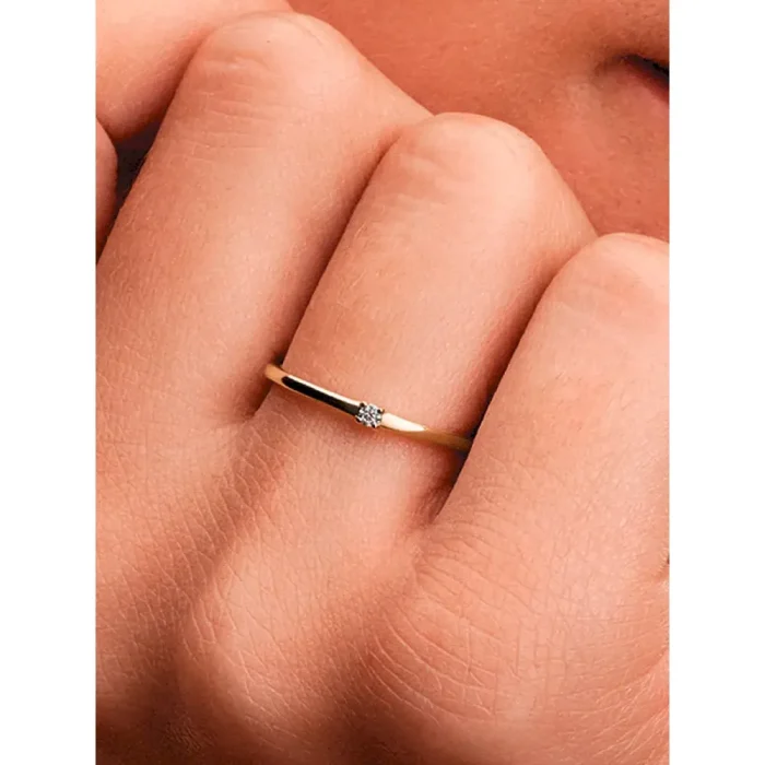 Pandora Era 14k Gold Lab-grown Diamond Single Stone Ring - Image 2