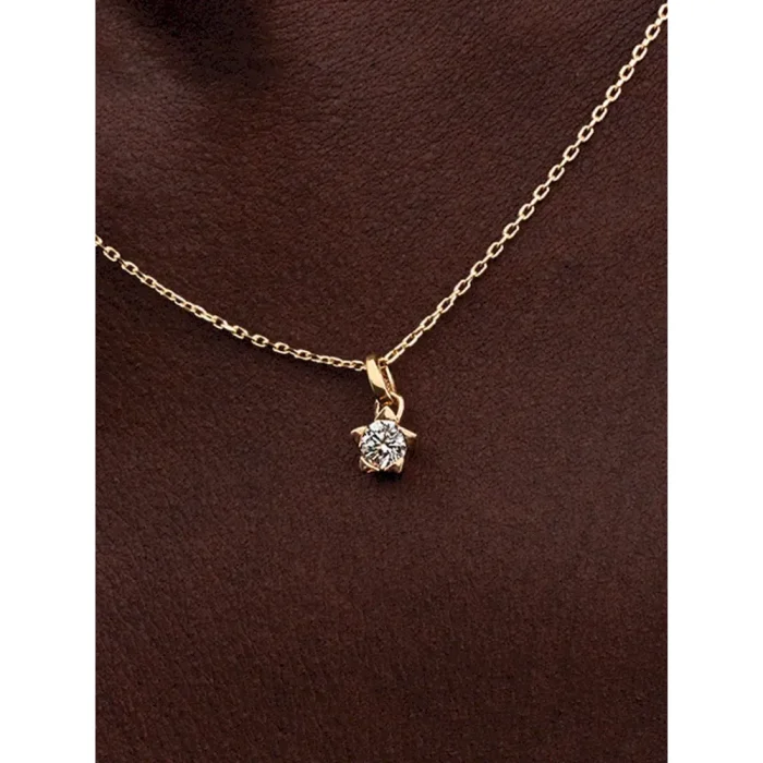 Pandora Talisman Lab-grown Diamond Star Pendant Necklace 0.25 carat tw 14k Gold - Image 4