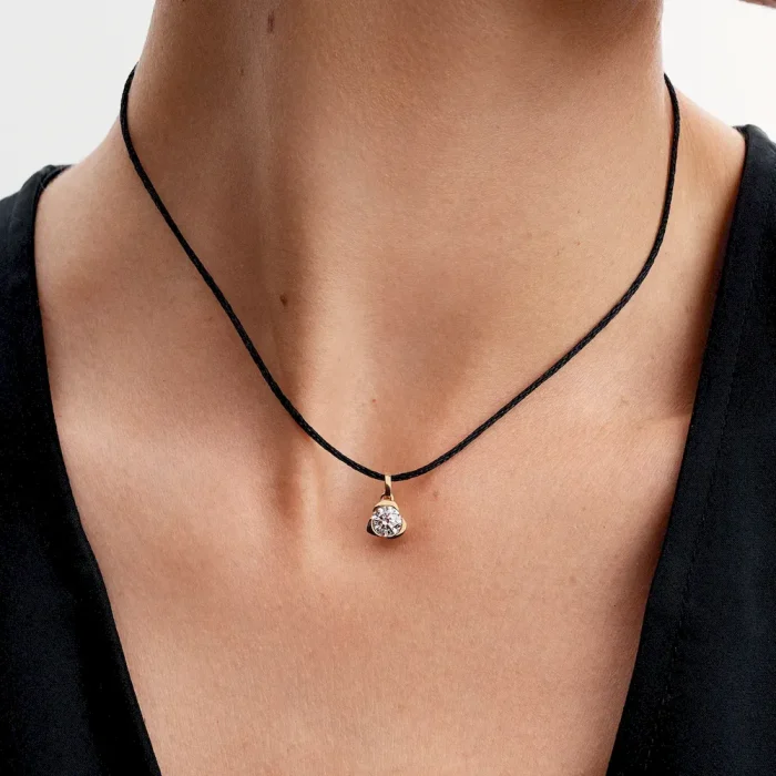 Pandora Talisman 14k Gold Lab-grown Diamond Heart Pendant - Image 4