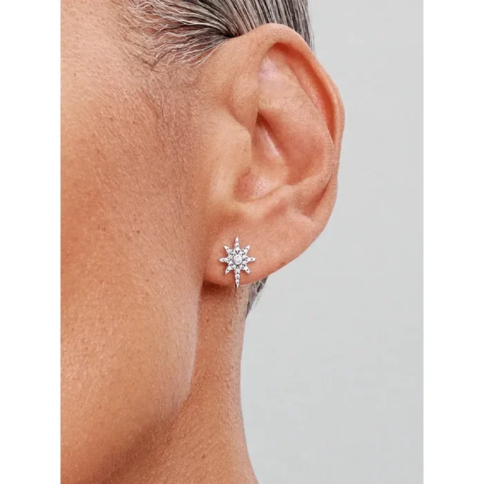Sparkling North Star Stud Earrings - Image 2