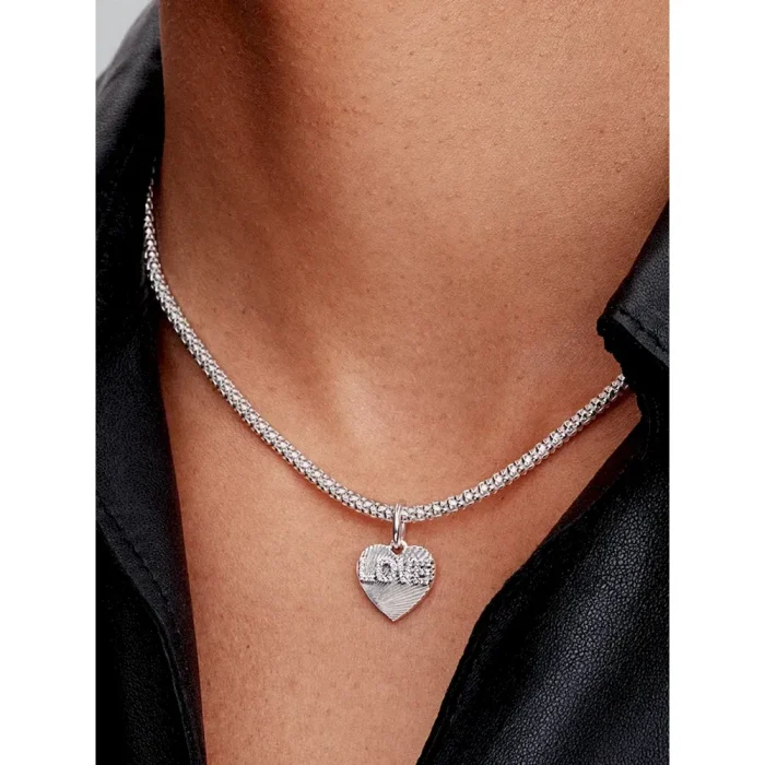 BE LOVE Engravable Love Heart Charm Bracelet Set - Image 4