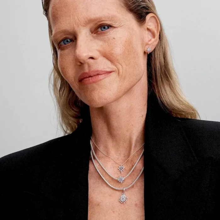 Sparkling North Star Stud Earrings - Image 4