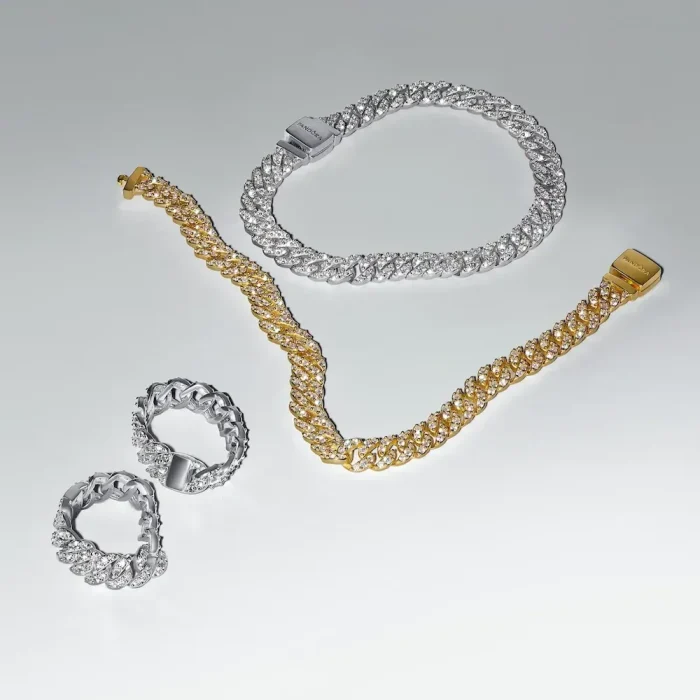 Pavé Cuban Chain Jewelry Set - Image 9