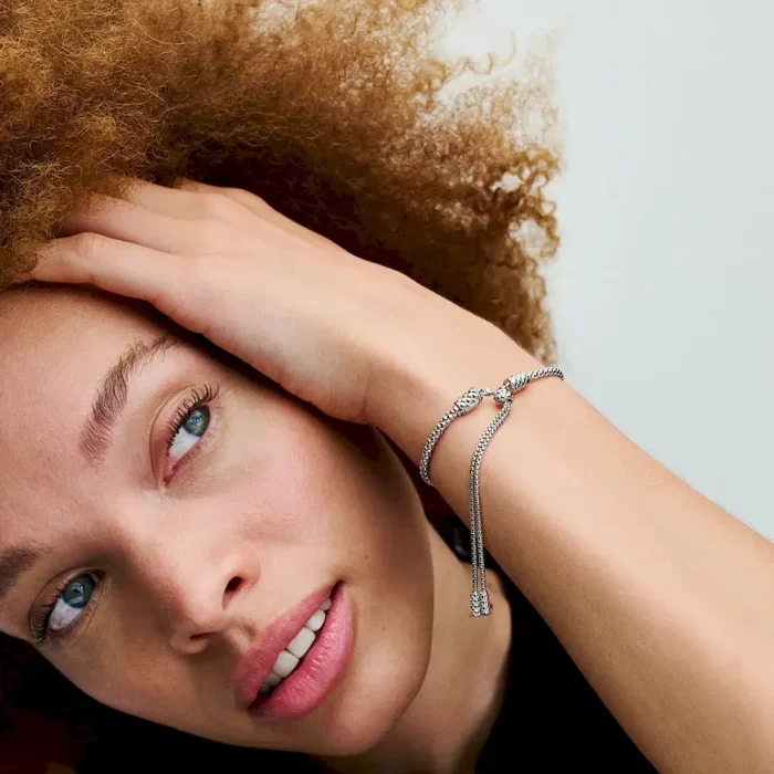 Pandora Moments Studded Chain Slider Bracelet - Image 5