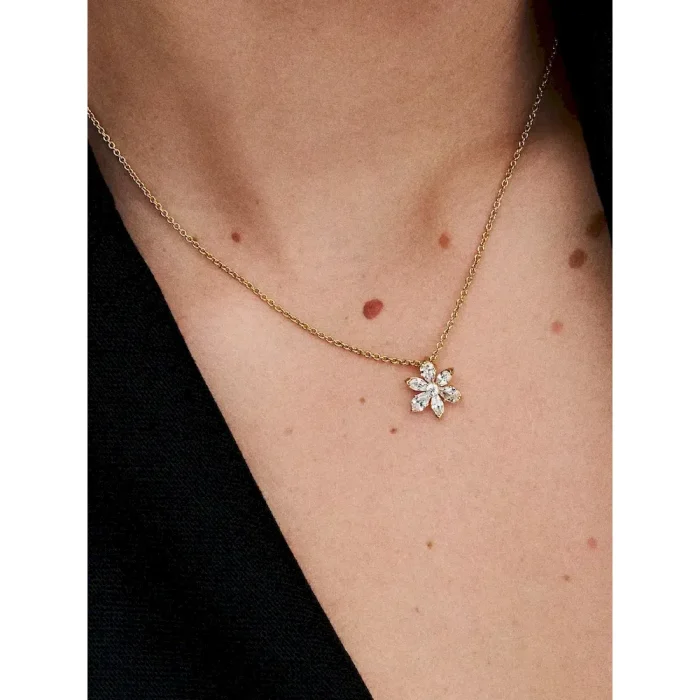 Sparkling Herbarium Cluster Pendant Necklace - Image 2