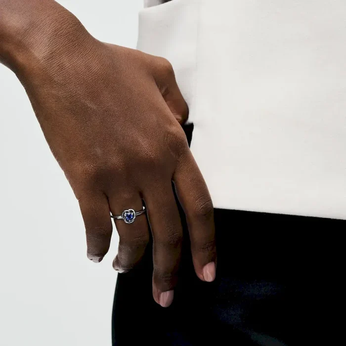 September Birthstone Eternity Circle Ring - Image 3