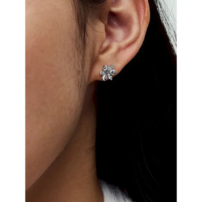 Sparkling Herbarium Cluster Stud Earrings - Image 2