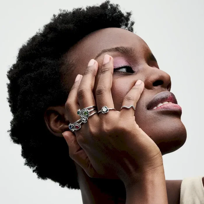 April Birthstone Eternity Circle Ring - Image 4