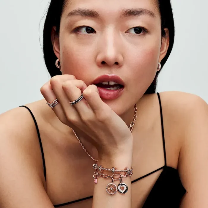 Pandora ME Pink Chakra Heart Mini Dangle Charm - Image 2