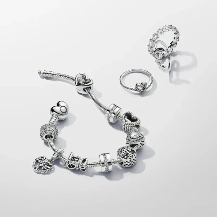 Moments Heart & Snake Chain Bracelet - Image 8