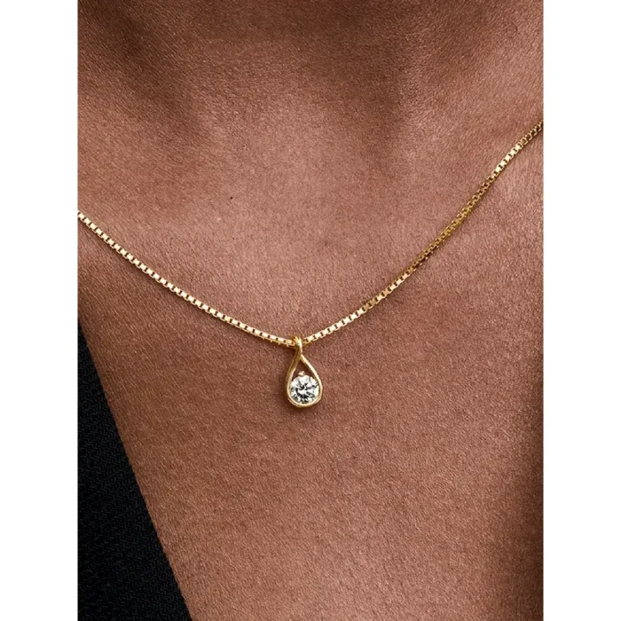 Pandora Infinite 14k Gold Lab-grown Diamond Pendant Necklace - Image 2