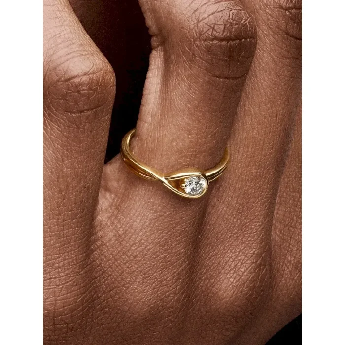 Pandora Infinite 14k Gold Lab-grown Diamond Ring - Image 3