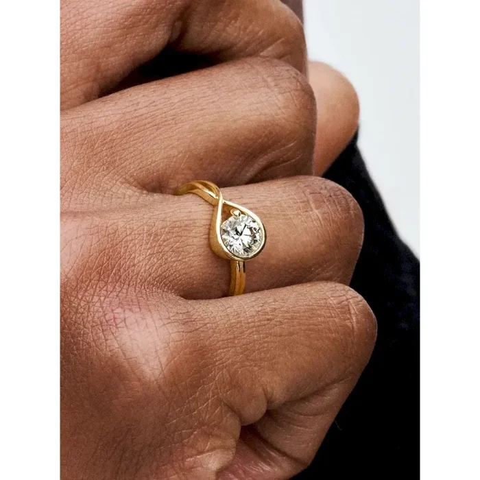 Pandora Infinite 14k Gold Lab-grown Diamond Ring - Image 3