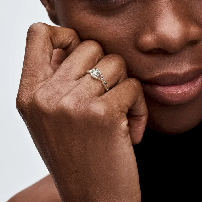 Pandora Infinite Sterling Silver Lab-grown Diamond Ring - Image 4