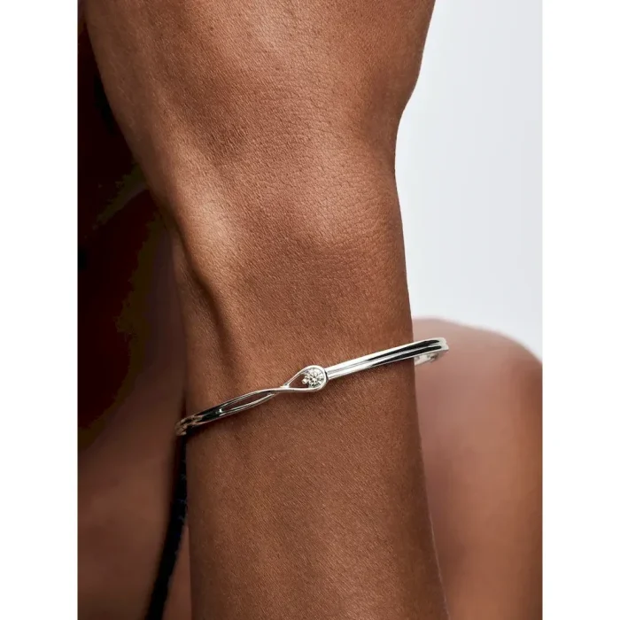 Pandora Infinite 14k White Gold Lab-grown Diamond Bangle - Image 3